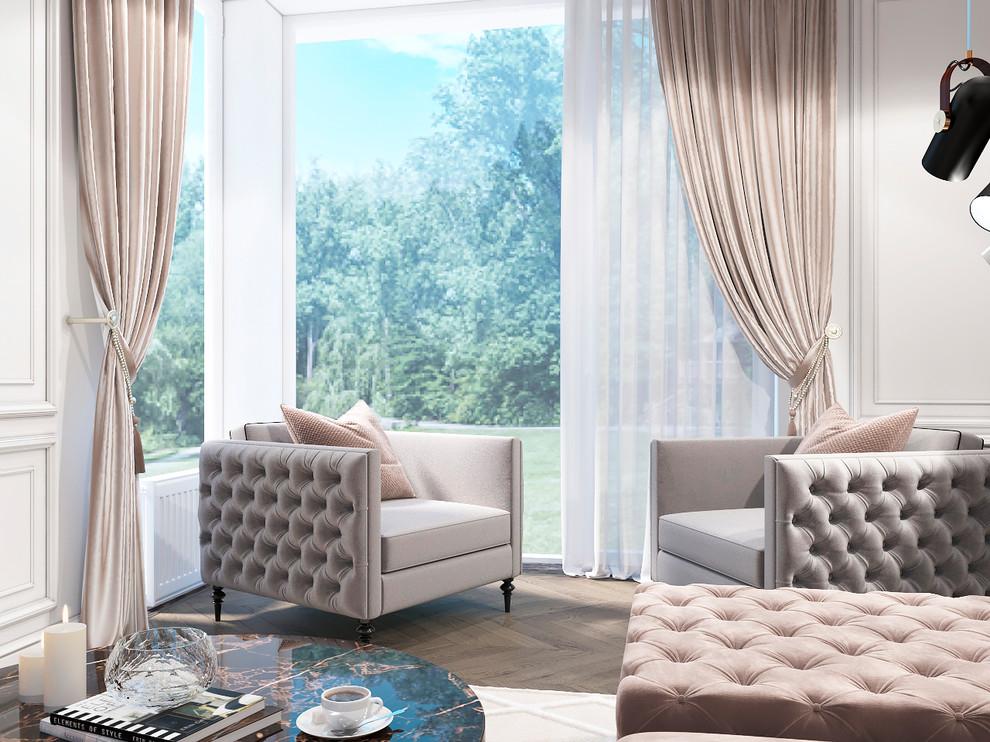 Интерьер гостиной в з.п. Бавария от Унистрой