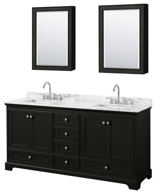 72 inch Double Bathroom Vanity Transitional Bathroom Vanities And