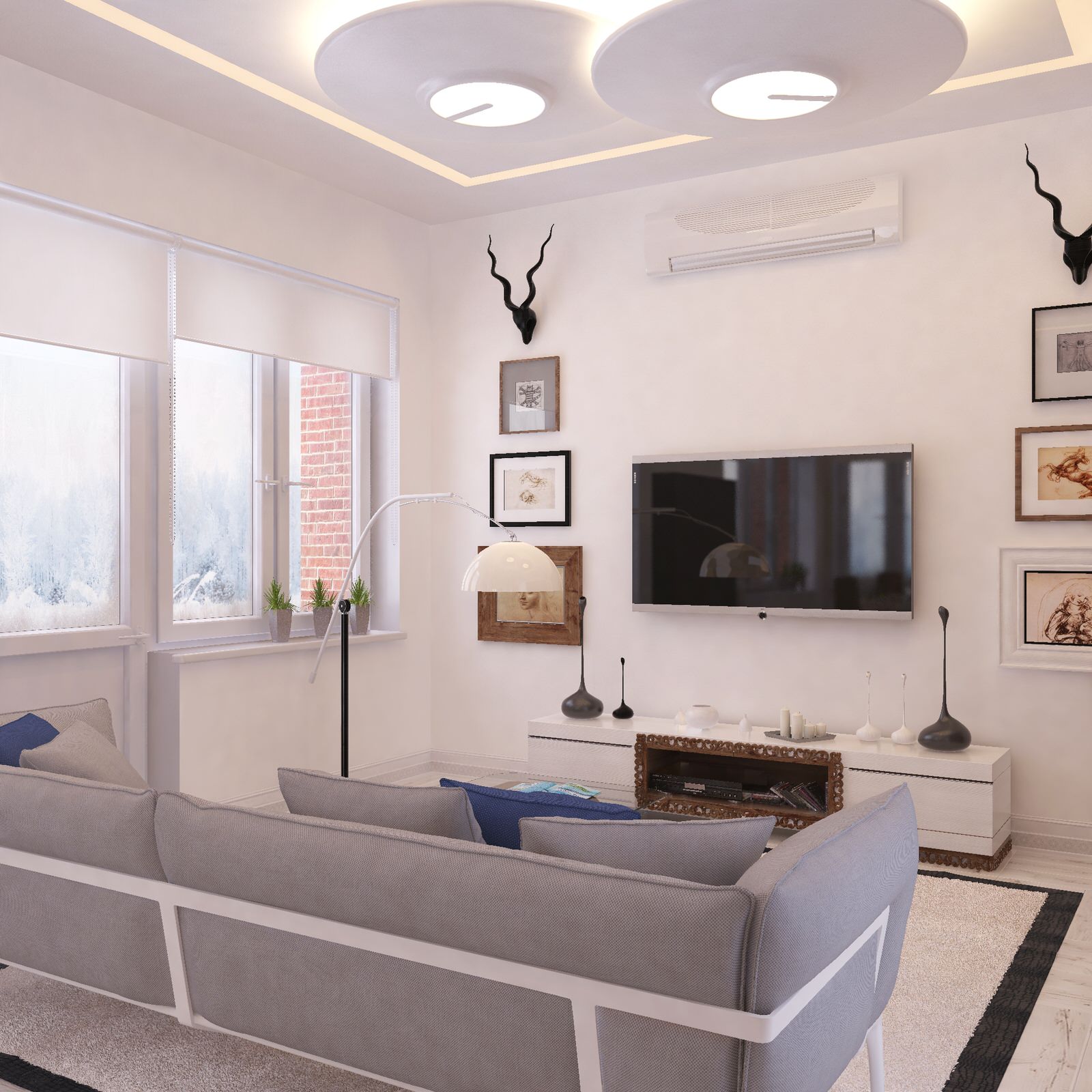 Дизайн-проект загородного дома в г. Пермь