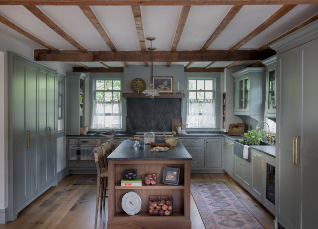 Kitchen of the Week: Charming English Style in Green and Wood