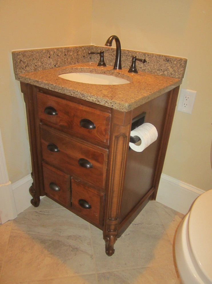Powder Room Cabinet - Craftsman - Powder Room - Atlanta ...