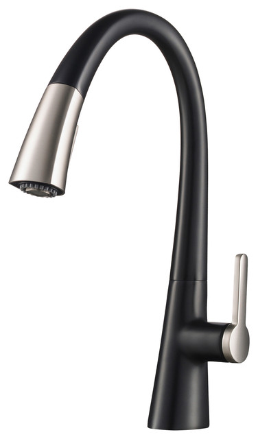 Kraus KPF-1673 Nolen Single Handle Pull-Down Kitchen Faucet - Stainless Steel /