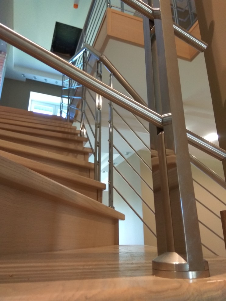 Облицовка дуб массив + ограждение R5 (Италия)