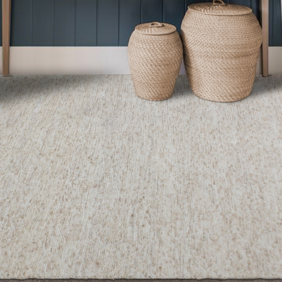 Makula Ivory Jute 9 X 12 Rug Beach Style Area Rugs by Ownax Houzz