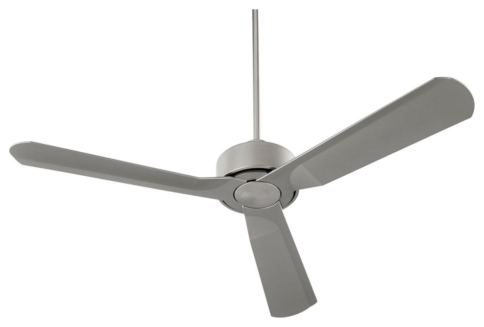 Oxygen Solis 56" Indoor/Outdoor Fan SATIN NICKEL Transitional Ceiling Fans by Lighting and