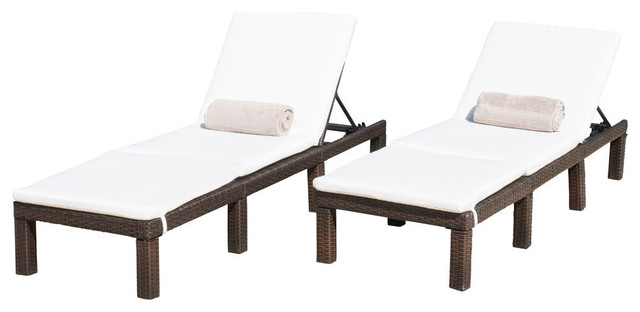 Gdf Studio Estrella Outdoor Wicker Chaise Lounge Chairs With Cushions Set Of 2 Tropical Lounges By Gdfstudio - Chaise Lounge Chairs Without Cushions Gdf Studio Estrella Outdoor Wicker Chaise Lounge Chairs With Cushions Set Of 2 Tropical Lounges By Gdfstudio - Chaise Lounge Chairs Without Cushions