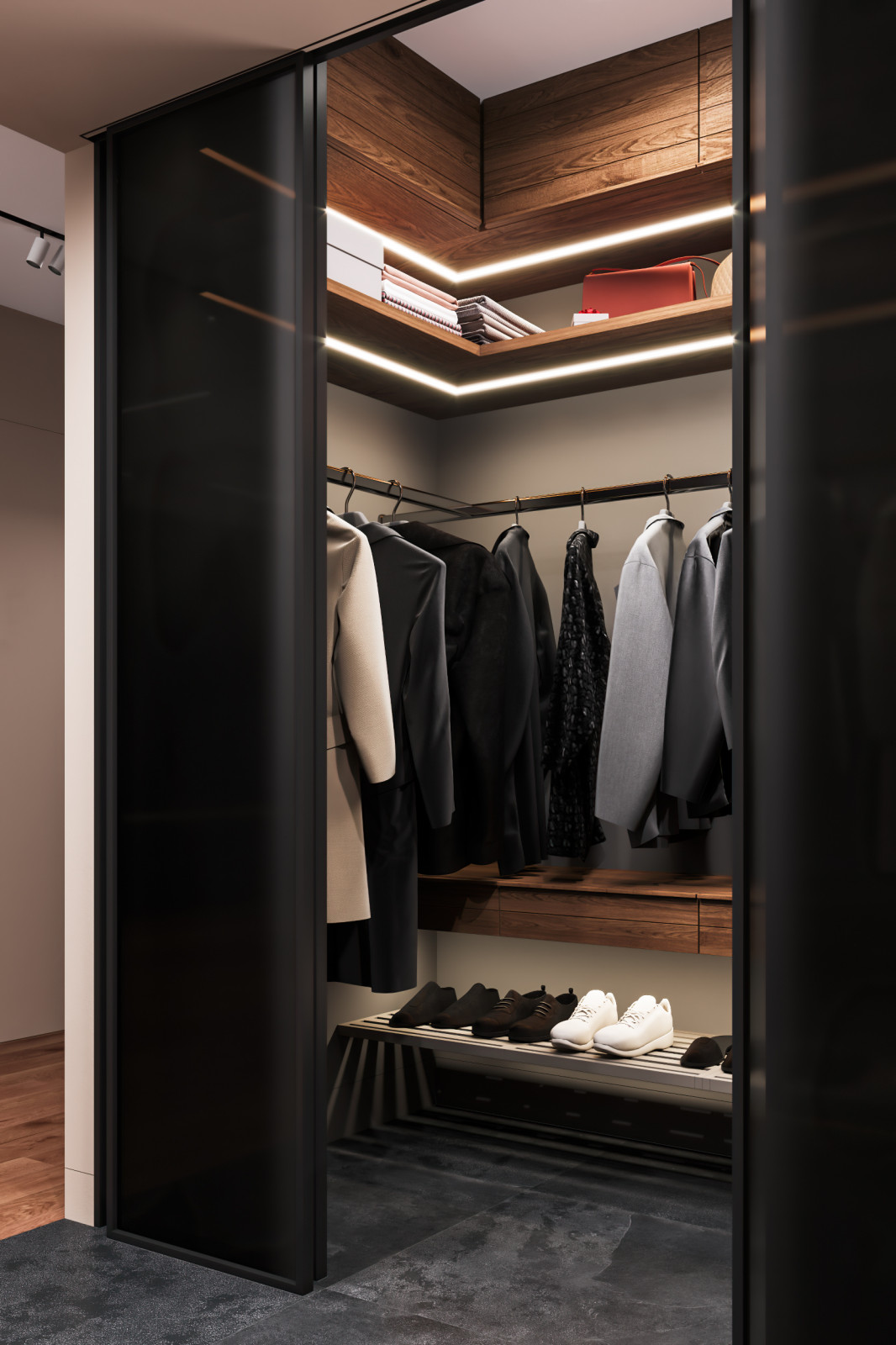 Шоколадно-кофейная квартира для семьи с ребенком в ЖК 1147