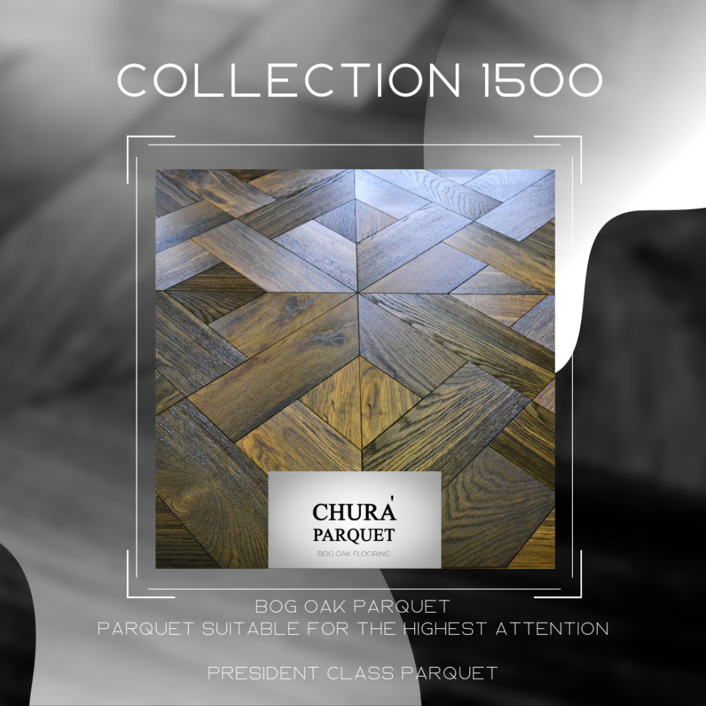 Модульный паркет из мореного дуба