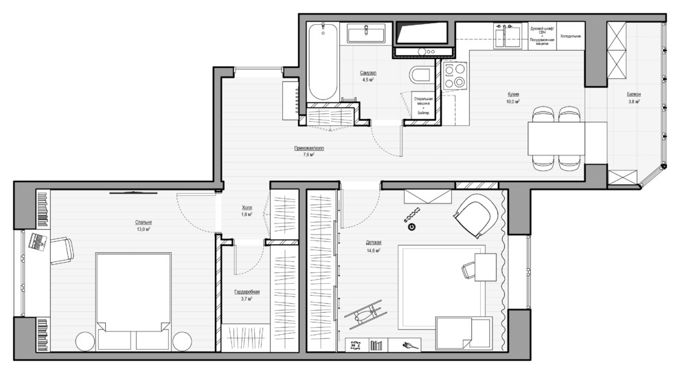 Планировочное решение - 2 вариант