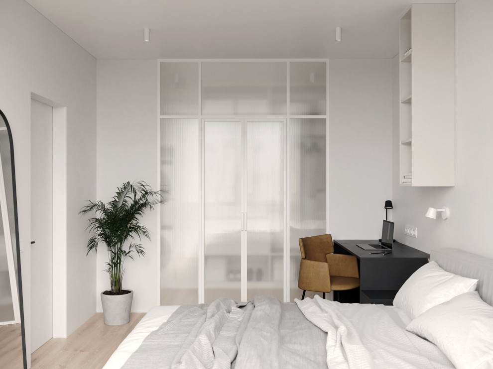 Ascetic and minimalist interior design of apartment