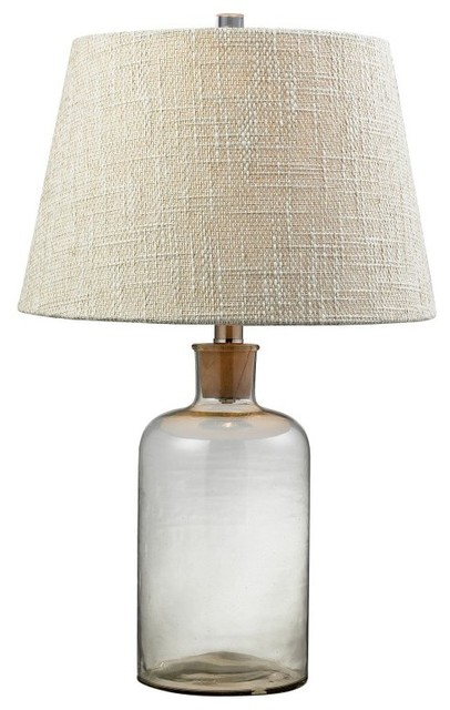 Dimond Lighting Clear Glass Bottle Table Lamp With Cork Neck