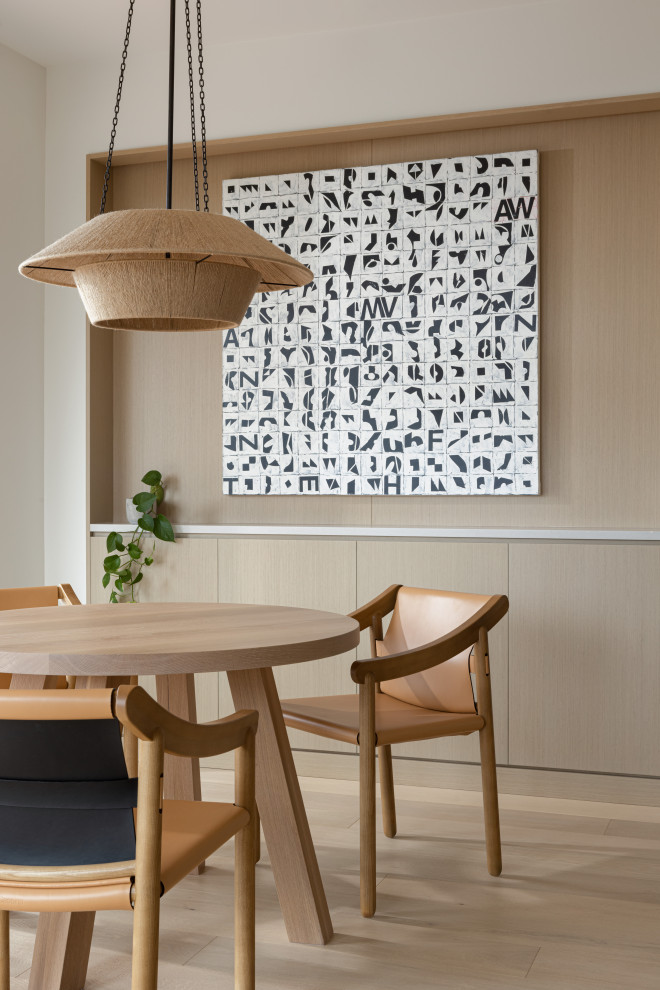 Inspiration for a scandinavian dining room in Vancouver.