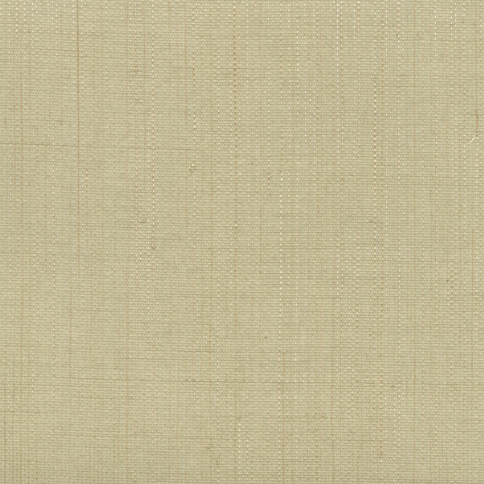 Mirei Light Green Grasscloth Wallpaper Contemporary Wallpaper by Brewster Home Fashions