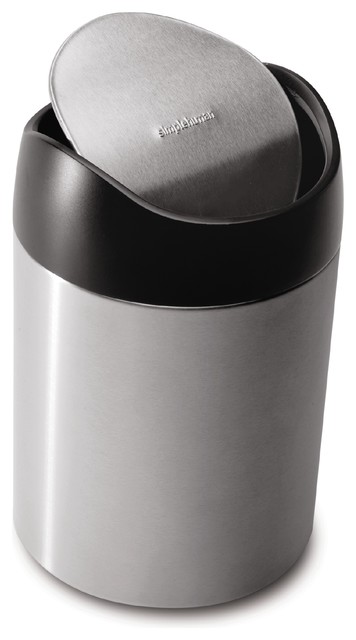 1 5 Litre Countertop Trash Can Modern Trash Cans By Simplehuman
