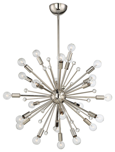 Galea 24 Light Chandelier Polished Nickel