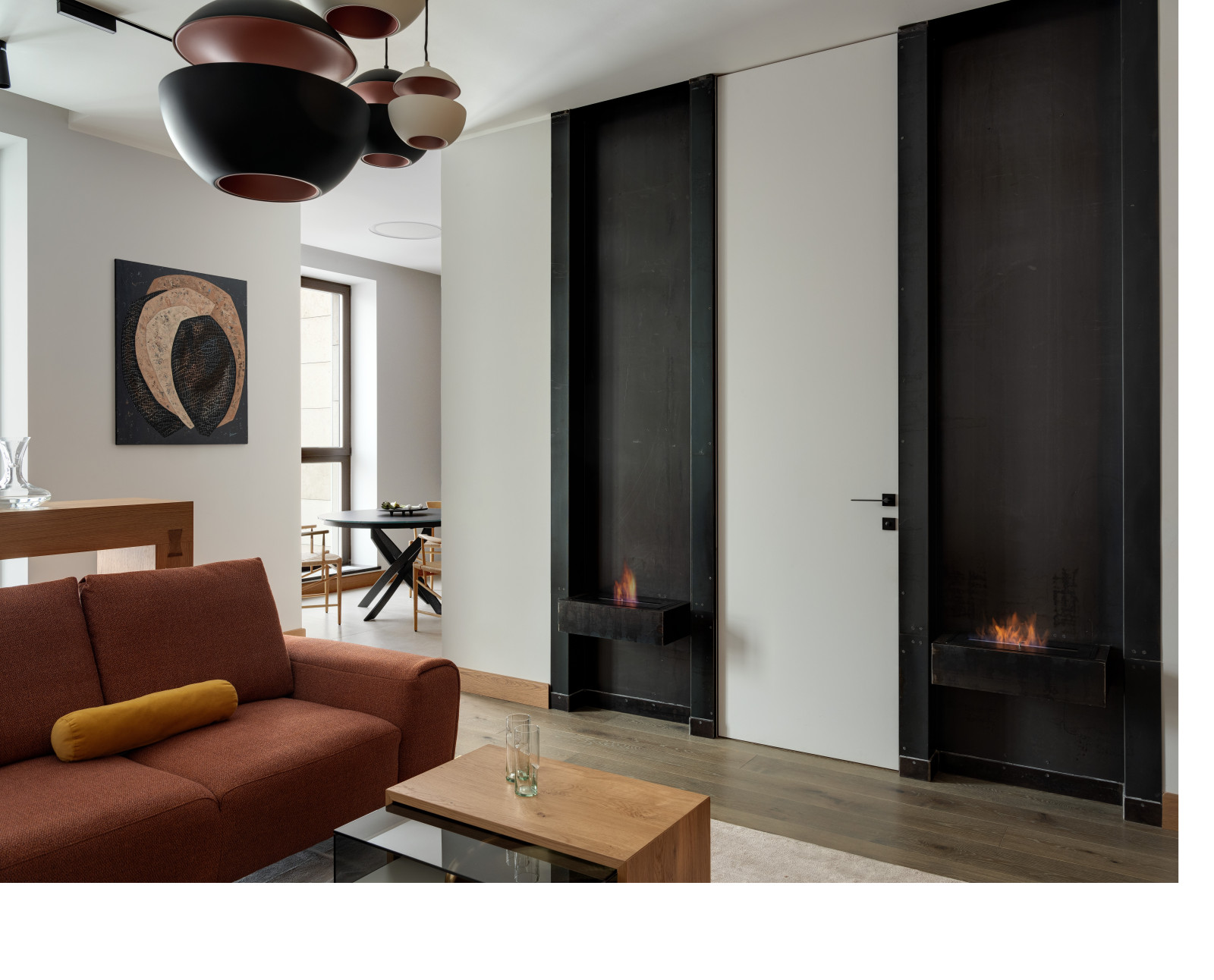 Минималистичная квартира в Москве 117 кв. м