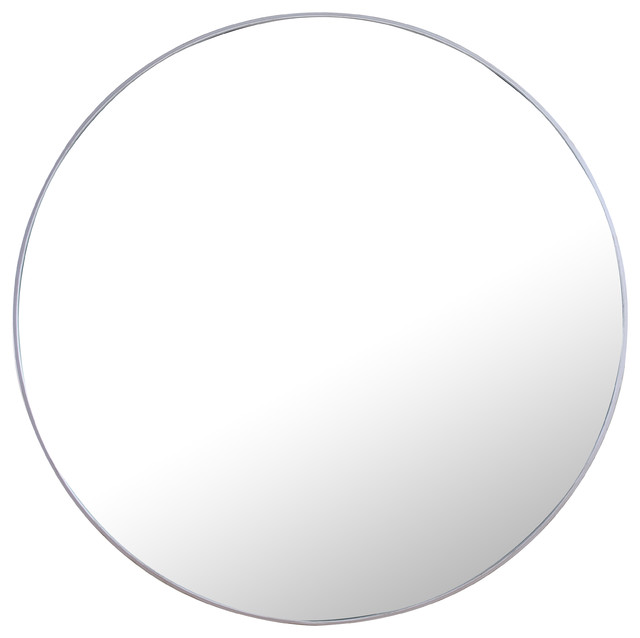 48 Round Metal Frame Mirror Contemporary Wall Mirrors By 48 Round Metal Frame Mirror