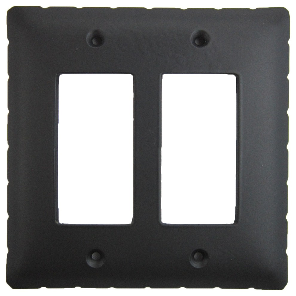 Classic Rancho Iron Switch Plate Double GFI SEPH45 Transitional