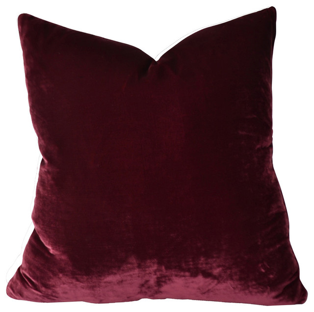 Merlot Silk Velvet, 26"x26"