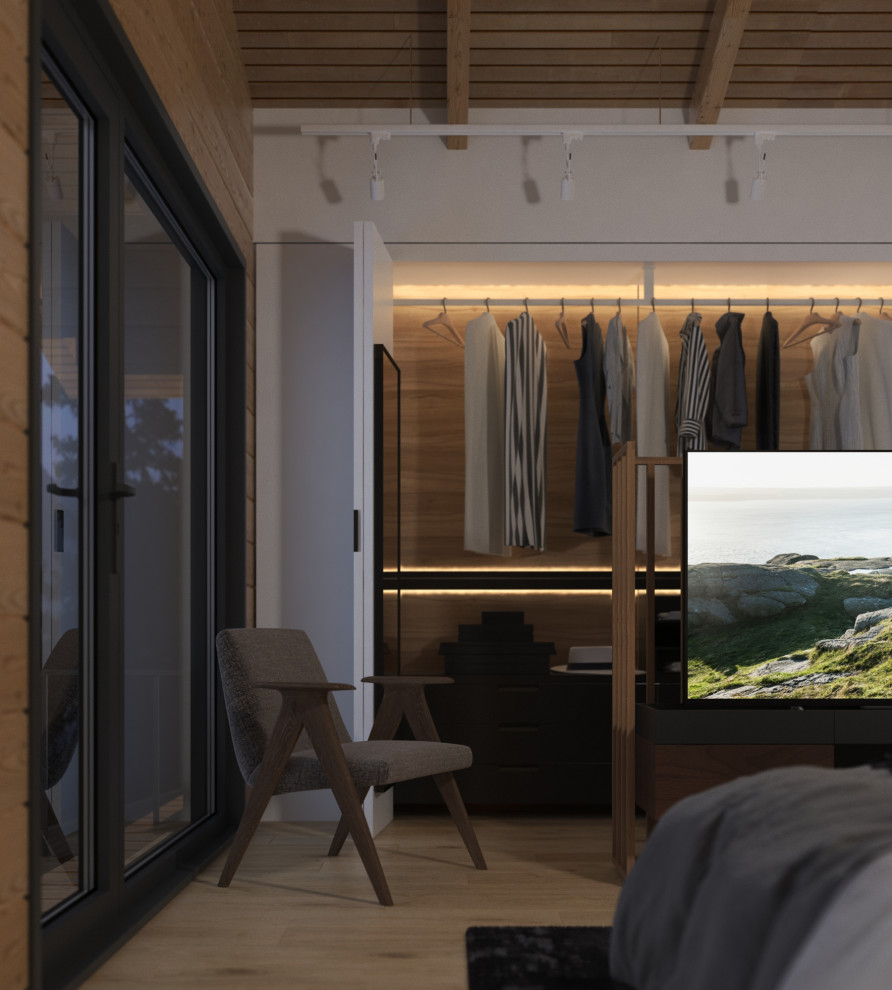 Дизайн-проект интерьера загородного дома (из бруса)