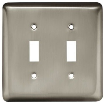 Liberty Hardware 64093 Stamped Round WP Collection 4.96 Inch Switch Plate