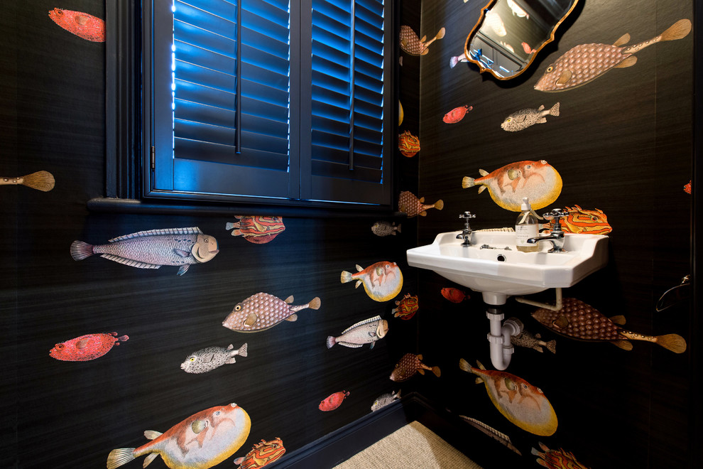 Inspiration for an industrial bathroom in London.
