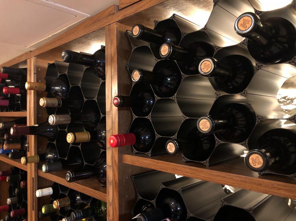 Design ideas for a modern wine cellar in New York.