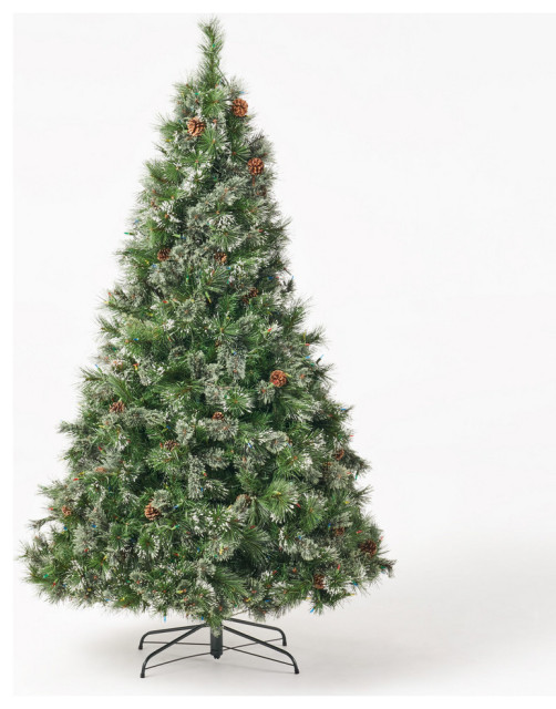 7foot Cashmere Pine and Mixed Needles PreLit LED Artificial Christmas