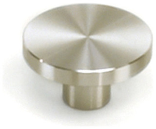 Melrose Stainless Steel Large Flat Top Knob - 1 1/2