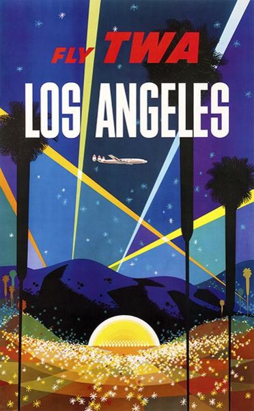 TWA Airline 8.5/" X 11/" Travel Poster SAN FRANCISCO