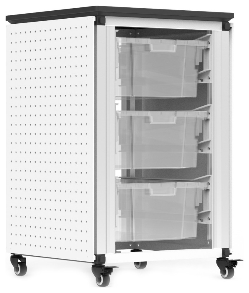 Offex Modular Classroom Storage Single Module with 3 Large