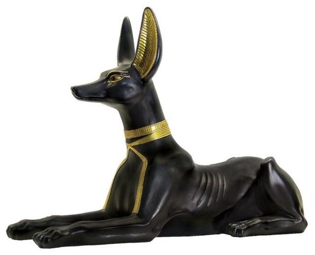 Shop Houzz TLT 11 Inch Large Egyptian Anubis Statue Hand Painted in