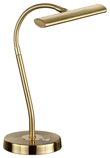 Arnsberg 579790108 LED Desk Lamp Curtis Brass Matte