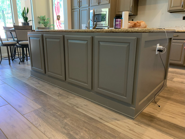 Kitchen Paint With Partial Build kueche