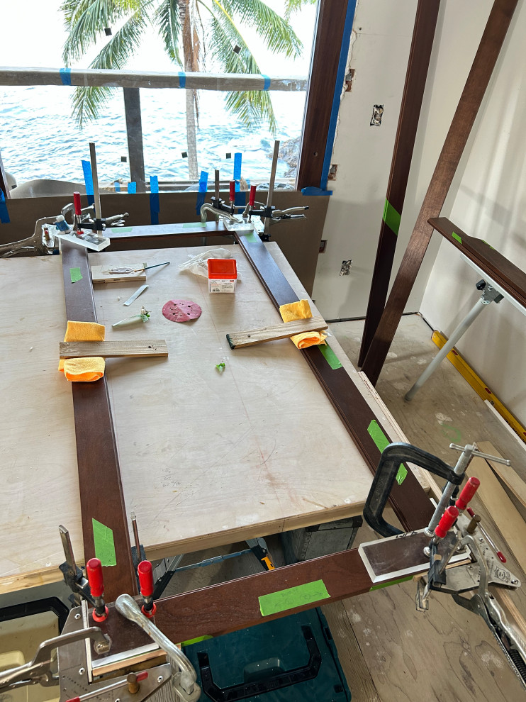 Ocean front trim work