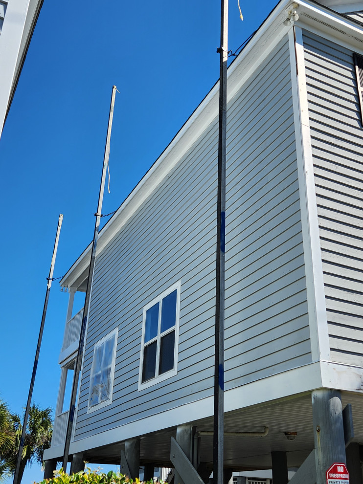 Exterior remodel / Windows / cider siding / paint