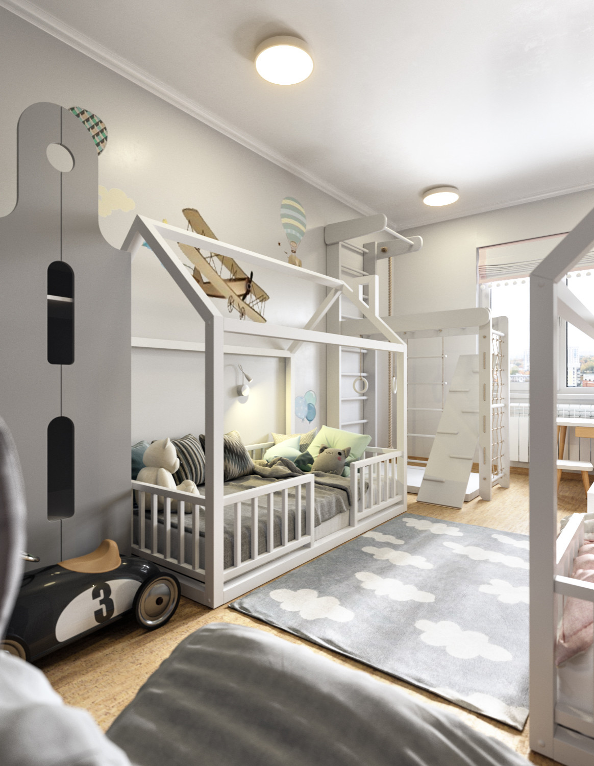 Комната для двойняшек 3 года