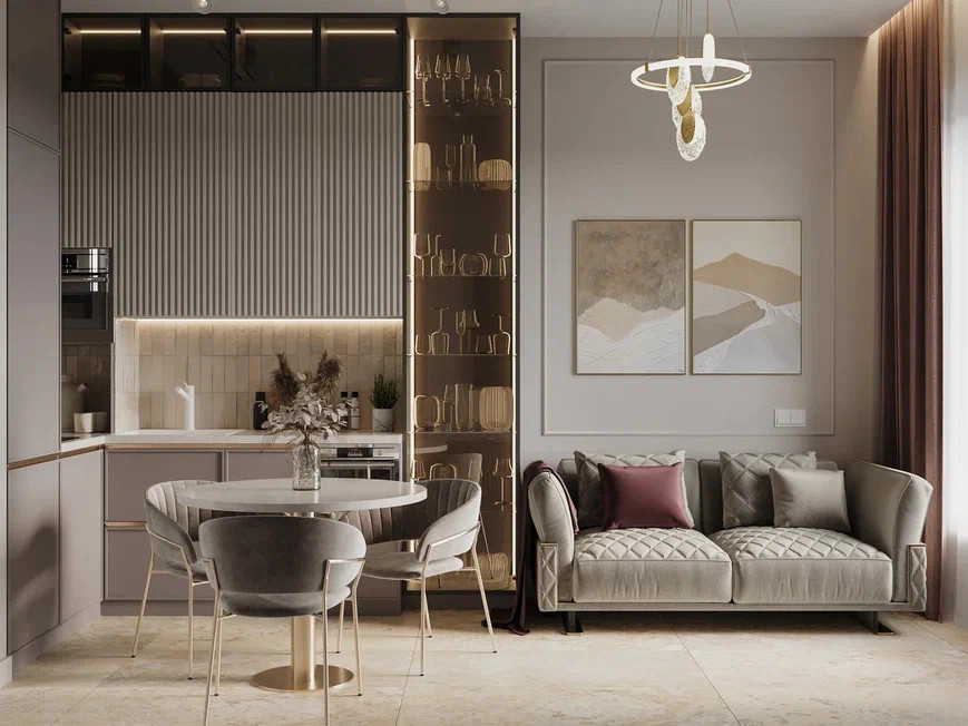 Ремонт апартаментов 40 м2 в современном стиле