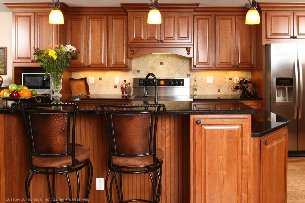 Inspiration for a rustic kitchen remodel in Albuquerque