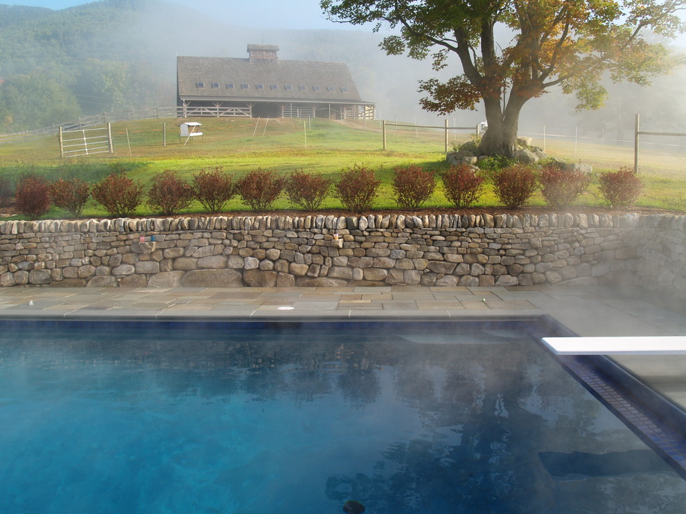 Inspiration for a country rectangular pool in Boston.