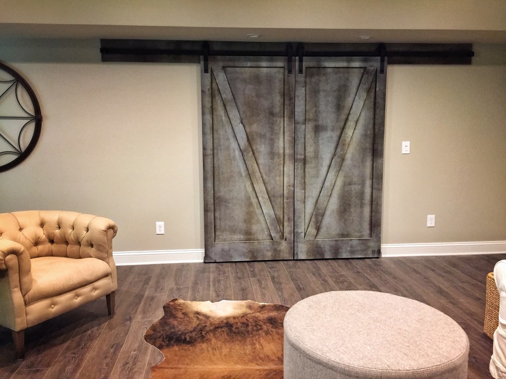 Inspiration for a rustic home design remodel in Atlanta
