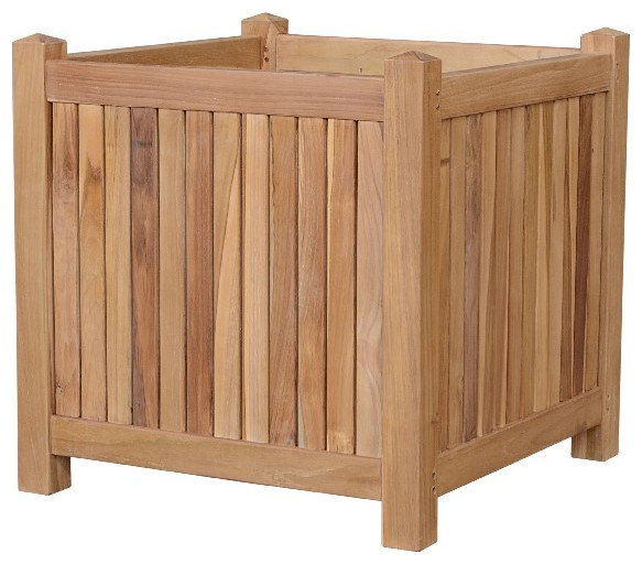 Anderson Teak PL-002 Wooden Planter Storage Box
