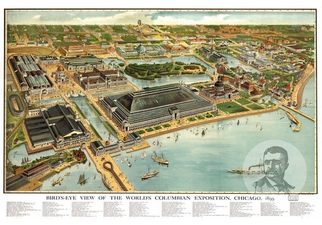 24x36 Vintage Reproduction Historic Map Chicago Illinois Cook County 1898
