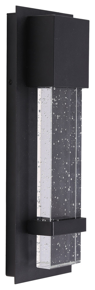 Eglo 202955A Venecia 14-7/8" Tall Integrated LED Outdoor Wall - Matte Black