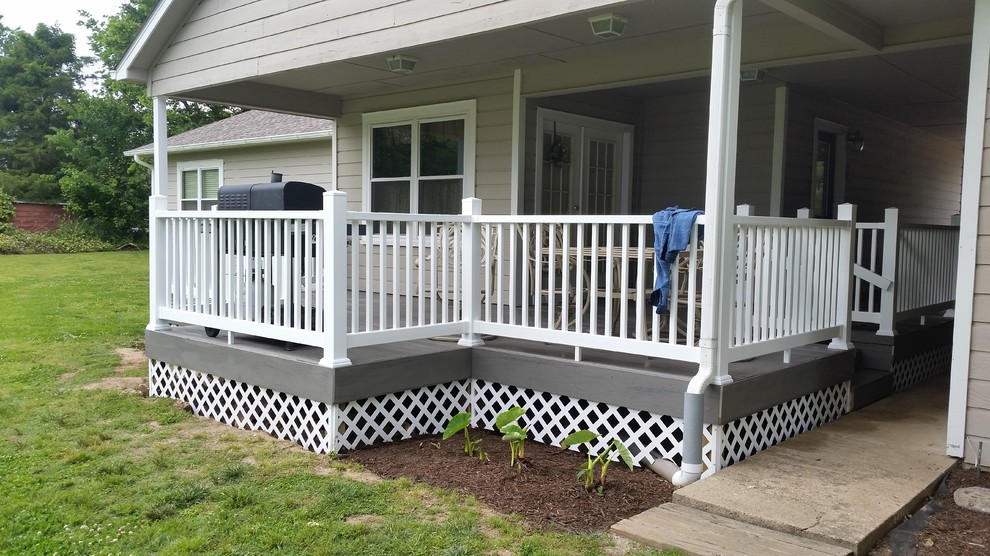 Deck - large deck idea with a roof extension