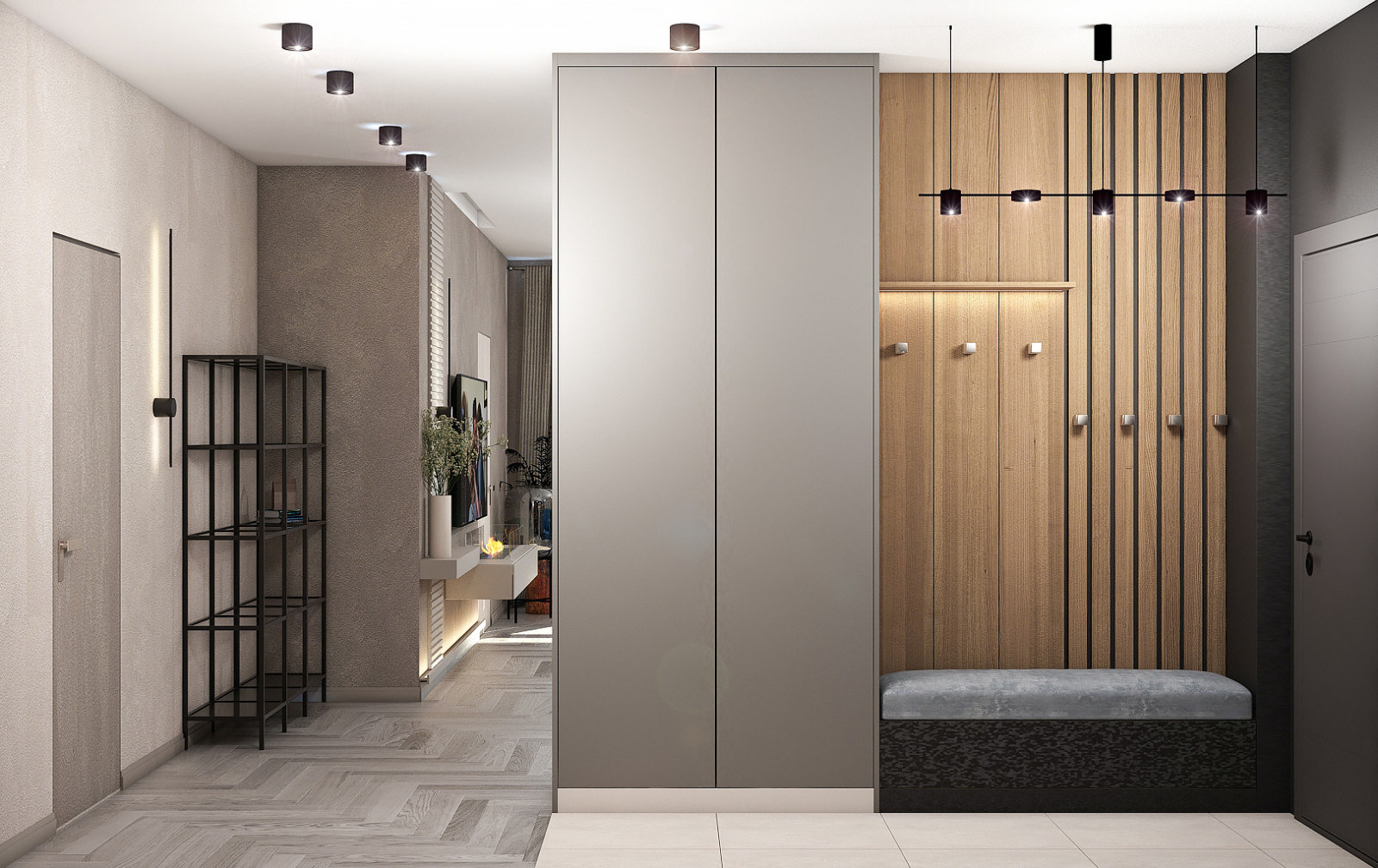 Кухня - гостиная с акцентами