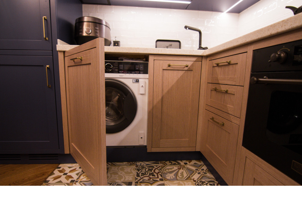 Обустройство просторной кухни.