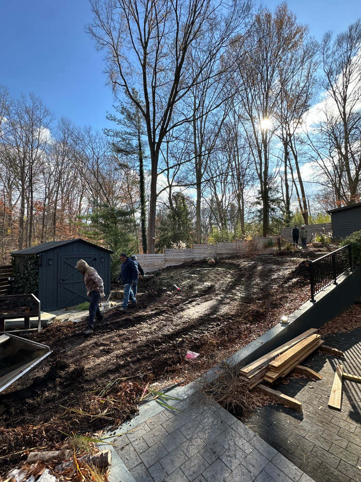 Conservation and rain gardens landscape