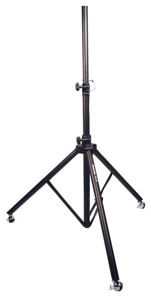 6' Tripod Speaker Stand With Wheels And Brakes Contemporary Home