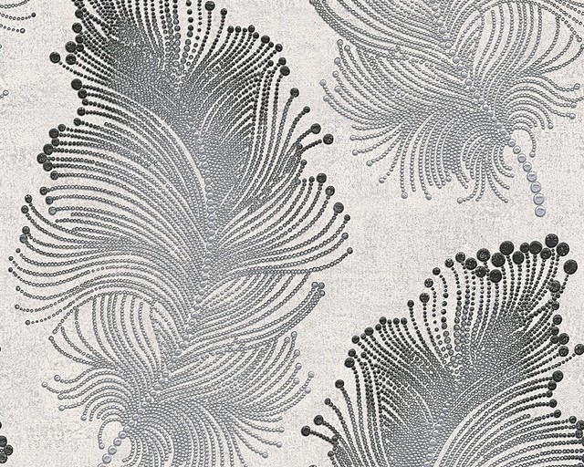 B&W 3, Black and White Look Wallpaper Roll, Modern Wall Decor Accent